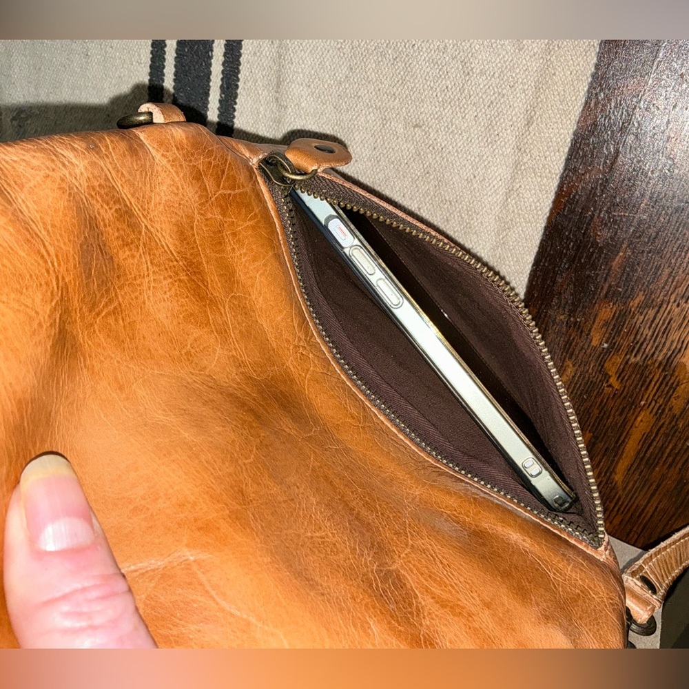 NWT Bed Stu Leather Cadence Wallet Wristlet Crossbody Bag Tan Rustic MSRP $175 - Picture 10 of 16